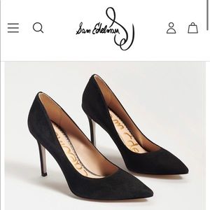 Sam Edelman Hazel Pointed Toe Heel in Black